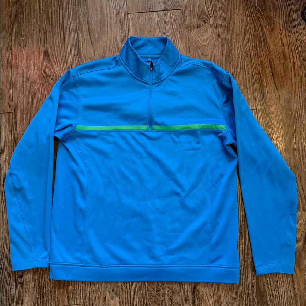 Nike Men's Performance Jacket in Blue with Green Stripe